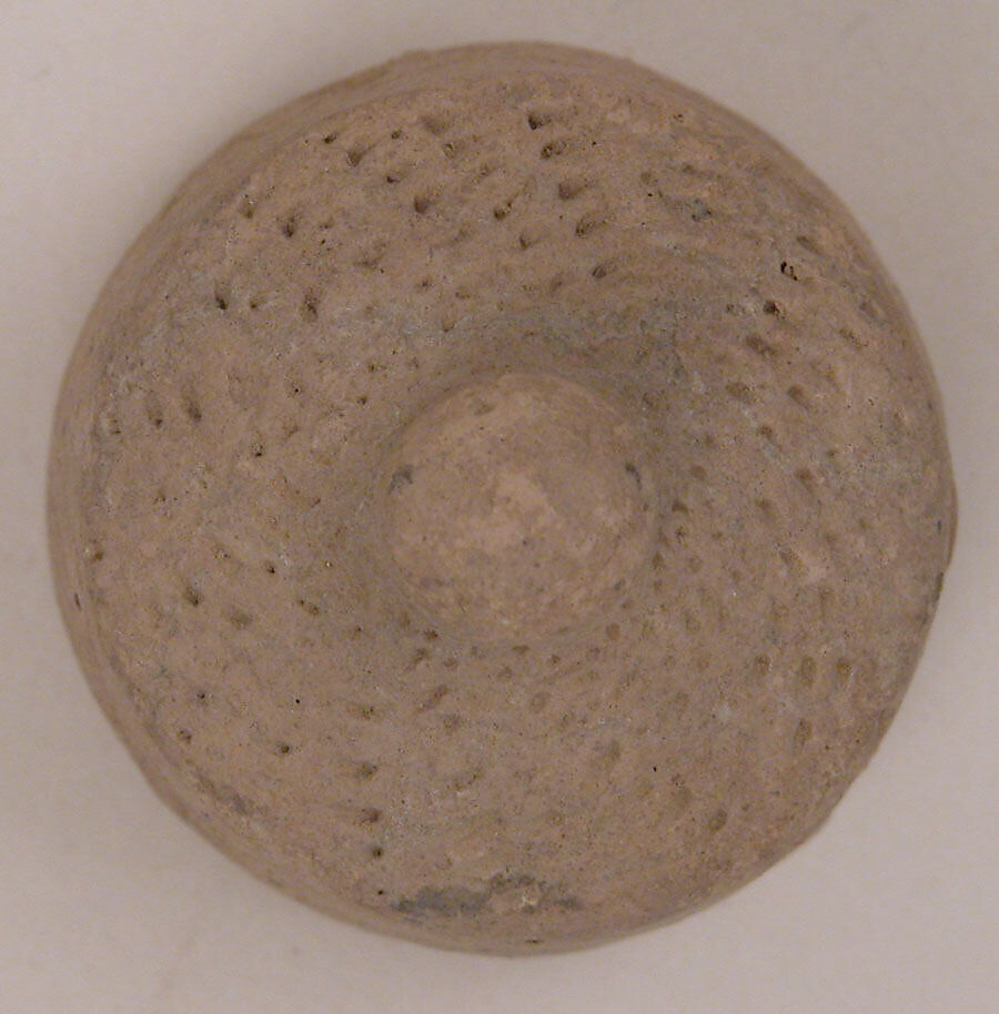 Chess Piece, Probably a Pawn, Earthenware; unglazed