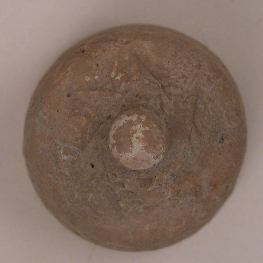 Chess Piece, Probably a Pawn, Earthenware; unglazed