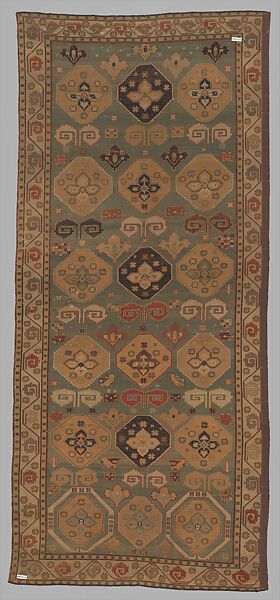 Shield Carpet, Cotton (warp, weft), wool (pile); symmetrically woven pile