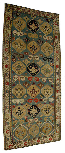 Shield Carpet, Cotton (warp, weft), wool (pile); symmetrically woven pile