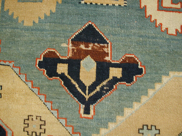 Shield Carpet, Cotton (warp, weft), wool (pile); symmetrically woven pile
