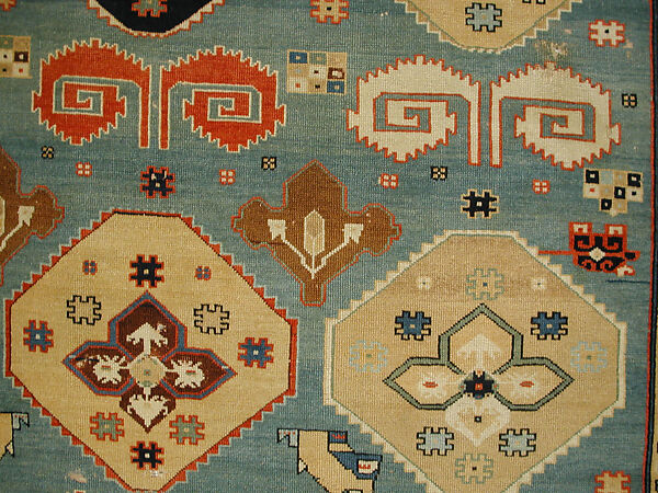 Shield Carpet, Cotton (warp, weft), wool (pile); symmetrically woven pile