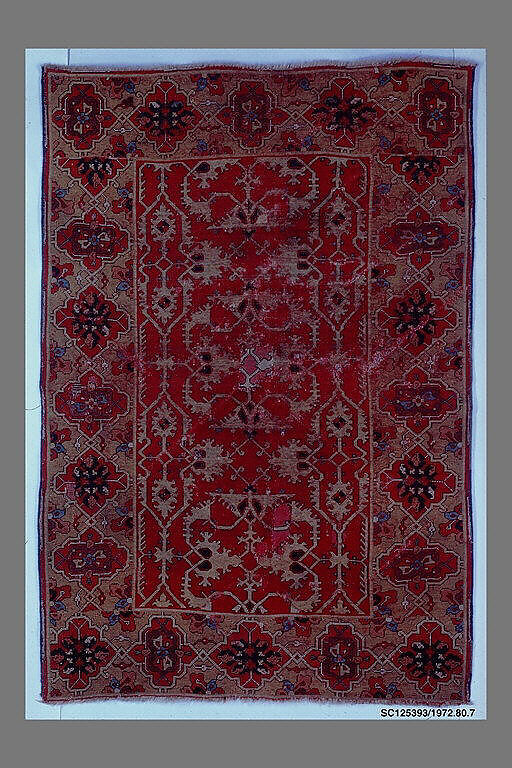 Carpet, Wool (warp, weft, and pile); symmetrically knotted pile