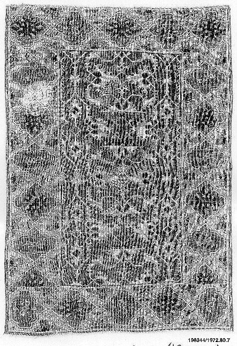 Carpet, Wool (warp, weft, and pile); symmetrically knotted pile