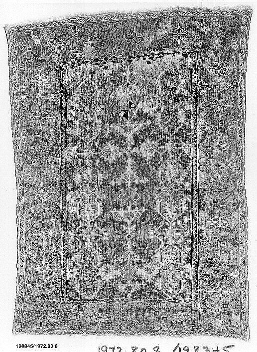 Carpet, Wool (warp, weft, and pile); symmetrically knotted pile