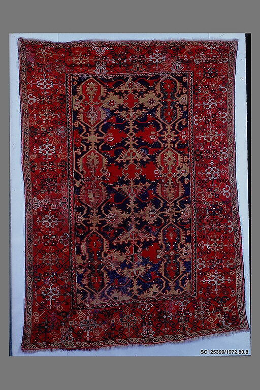 Carpet, Wool (warp, weft, and pile); symmetrically knotted pile