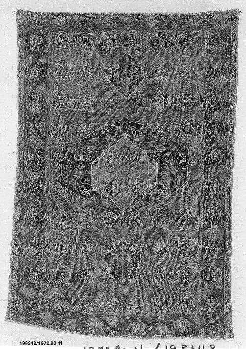 Carpet, Wool (warp, weft, and pile); symmetrically knotted pile