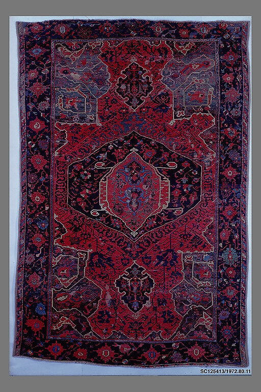 Carpet, Wool (warp, weft, and pile); symmetrically knotted pile