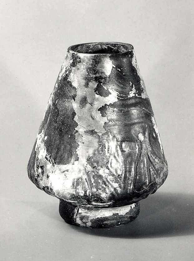 Vial, Glass; mold blown, tooled on the pontil