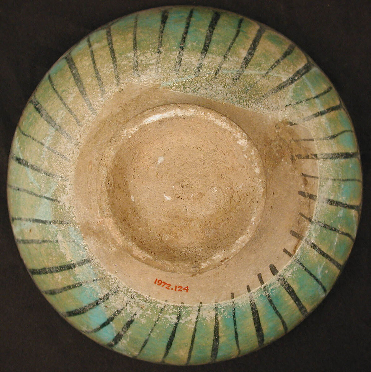 Bowl, Stonepaste; molded and painted under transparent glaze