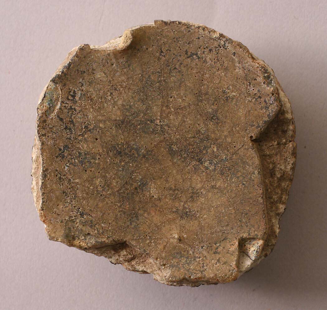 Fragment of a Bowl, Stoneware; glazed 