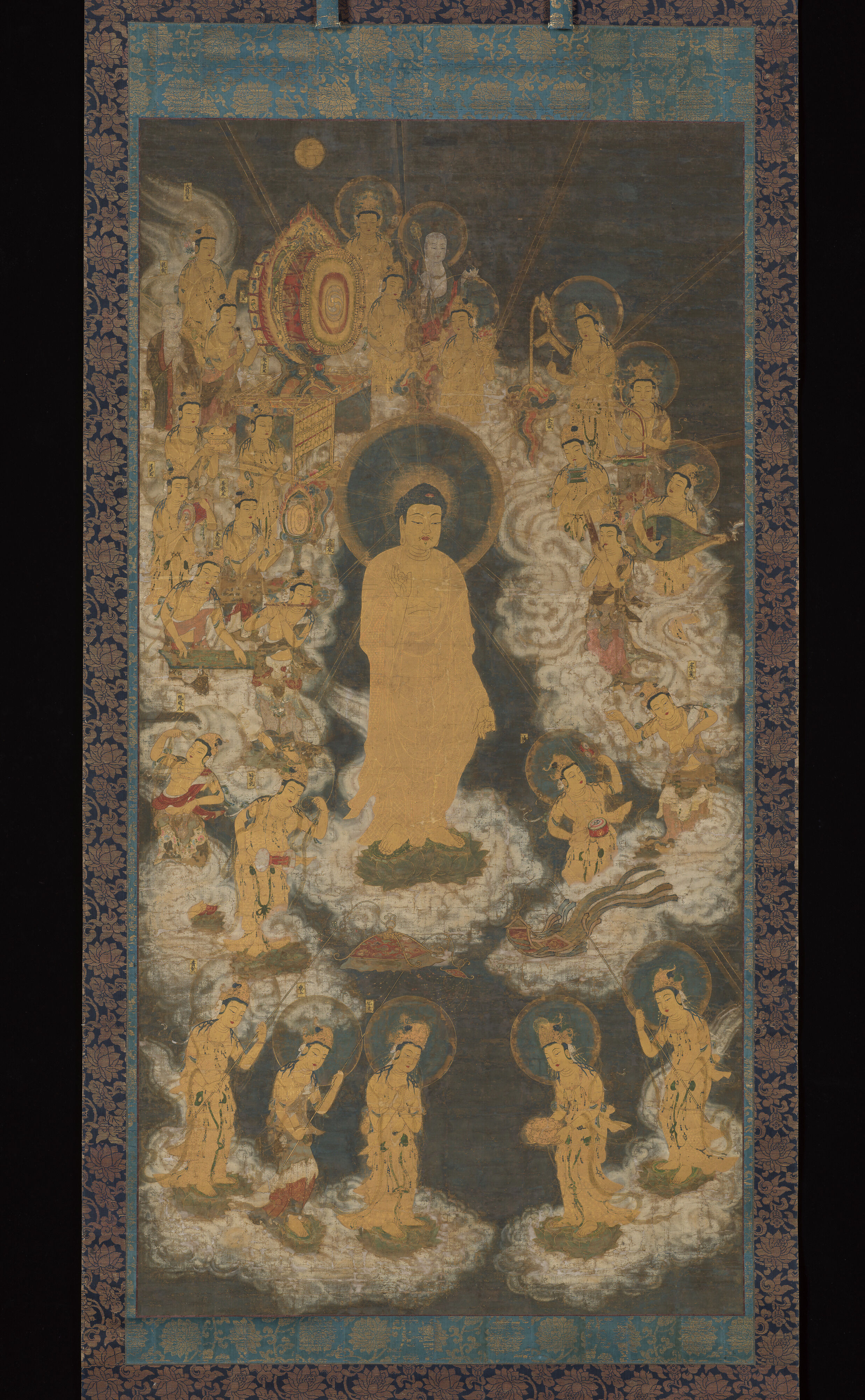 Unidentified artist - Welcoming Descent of Amida and Bodhisattvas