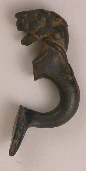 Handle, Bronze; cast and chased 