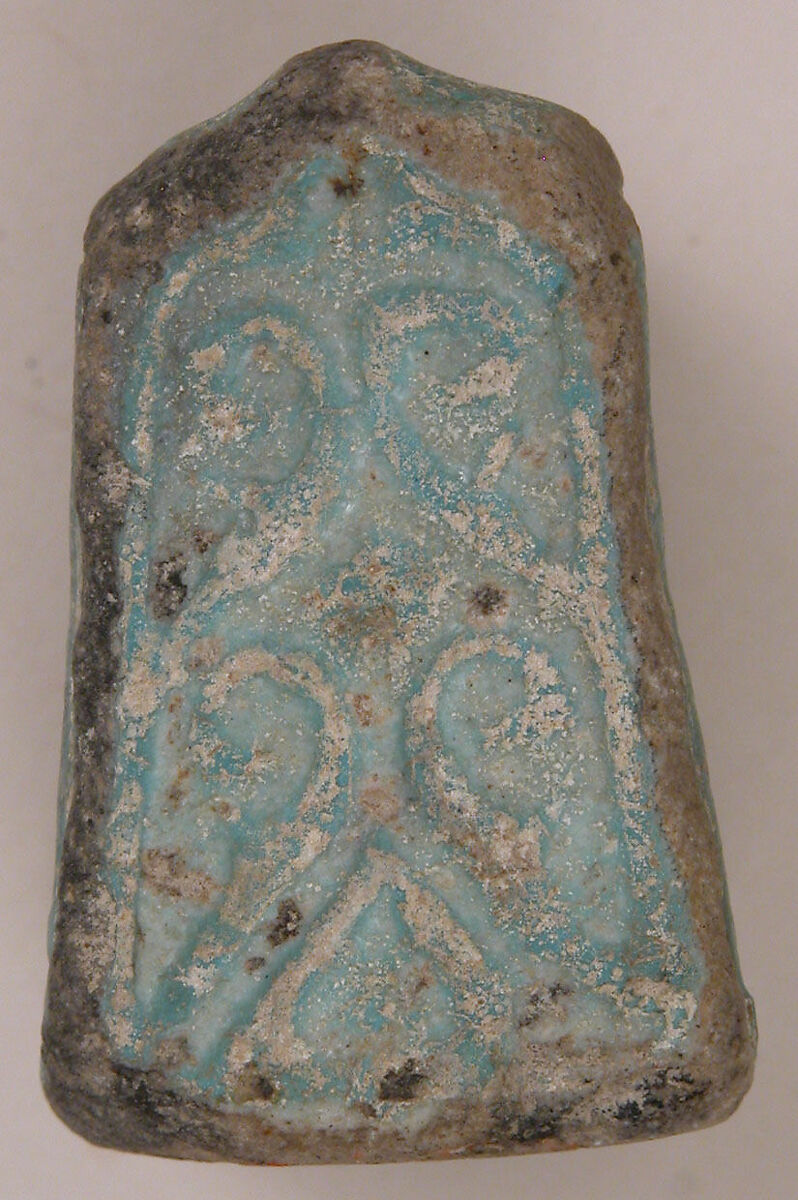 Chess Piece, Rook, Earthenware; glazed