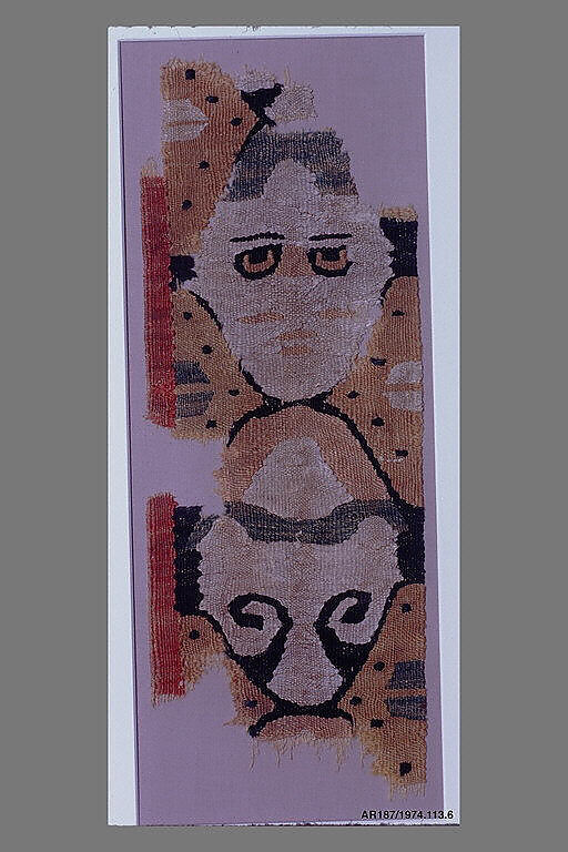 Textile Fragment, Wool, linen; tapestry weave