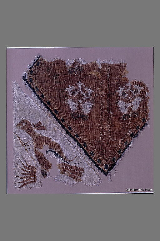 Textile Fragment, Wool and linen; tapestry weave
