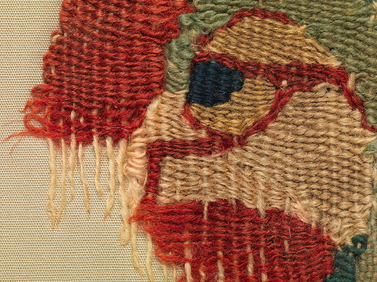Textile Fragment, Wool; tapestry weave