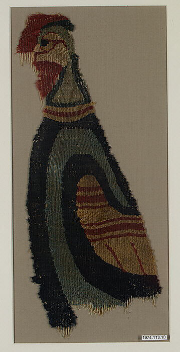 Textile Fragment, Wool; tapestry weave