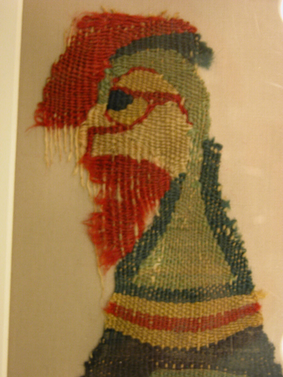 Textile Fragment, Wool; tapestry weave