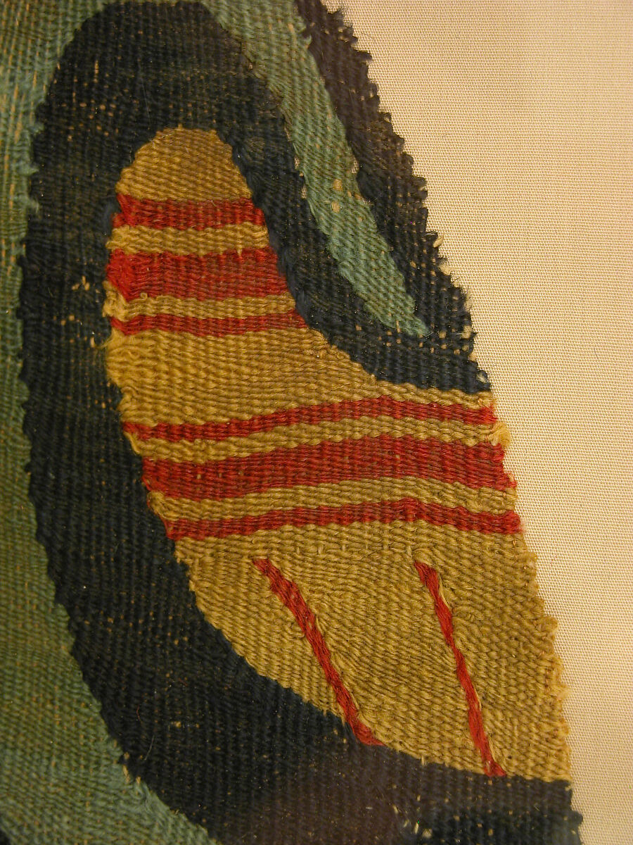 Textile Fragment, Wool; tapestry weave