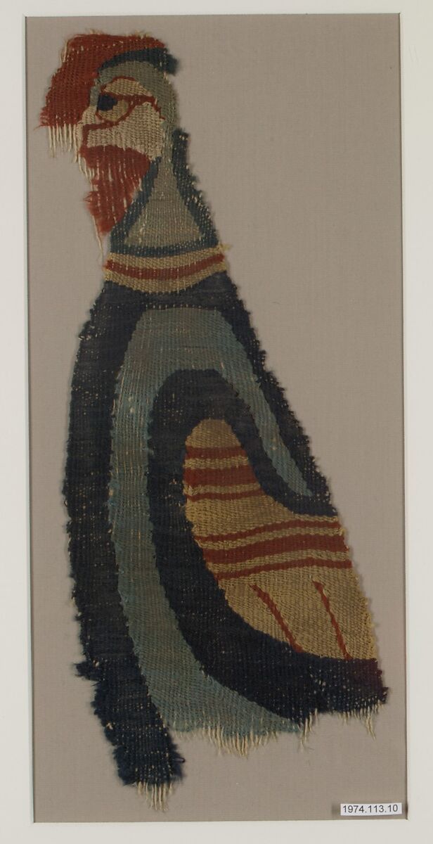Textile Fragment, Wool; tapestry weave 