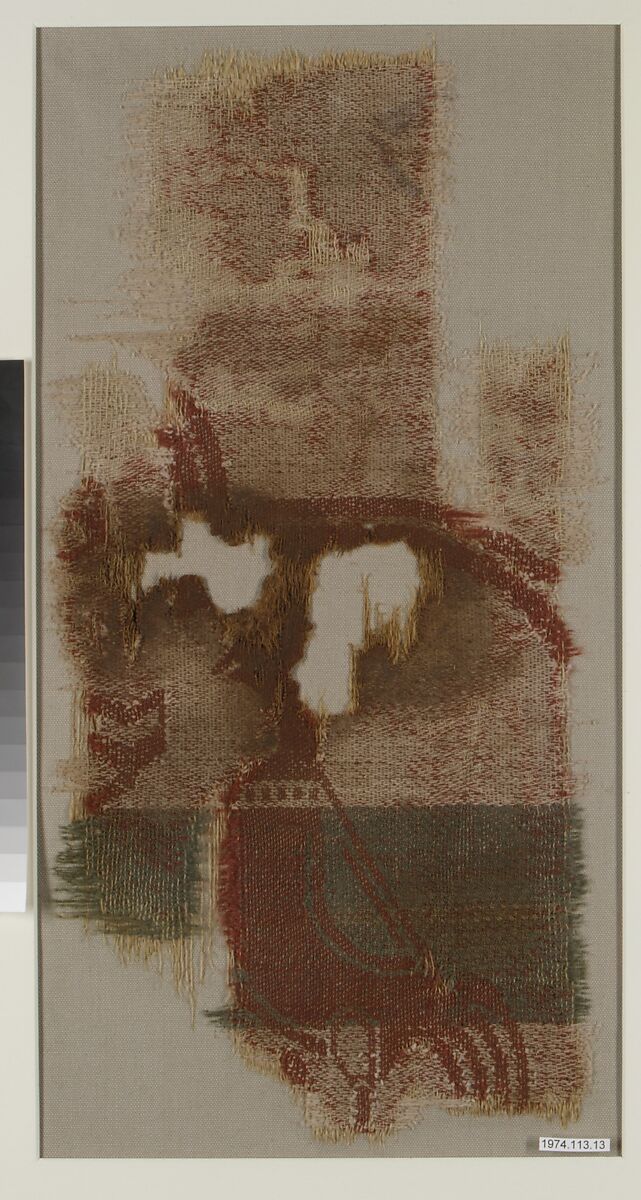 Textile Fragment, Cotton, wool