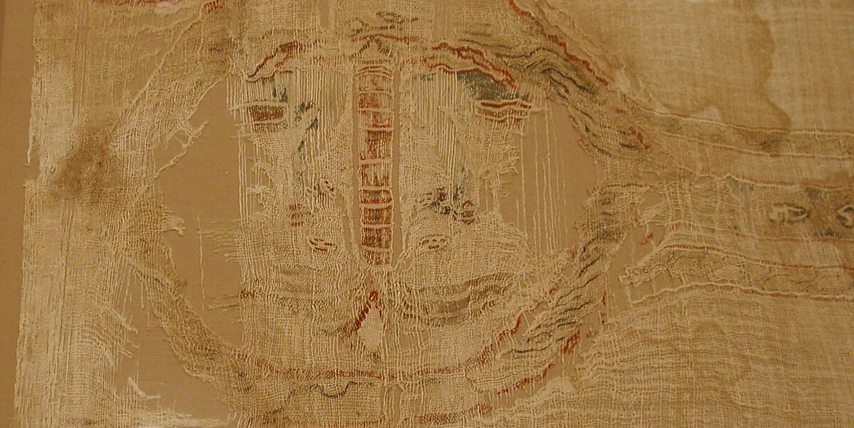Textile Fragment, Linen; tapestry weave