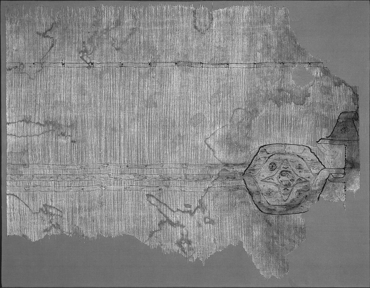 Textile Fragment, Linen; tapestry weave