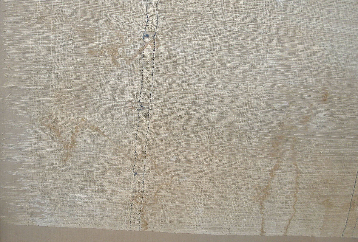 Textile Fragment, Linen; tapestry weave