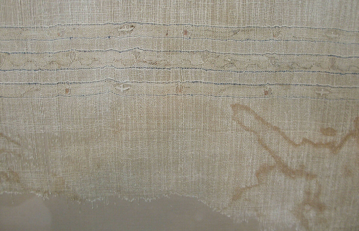 Textile Fragment, Linen; tapestry weave