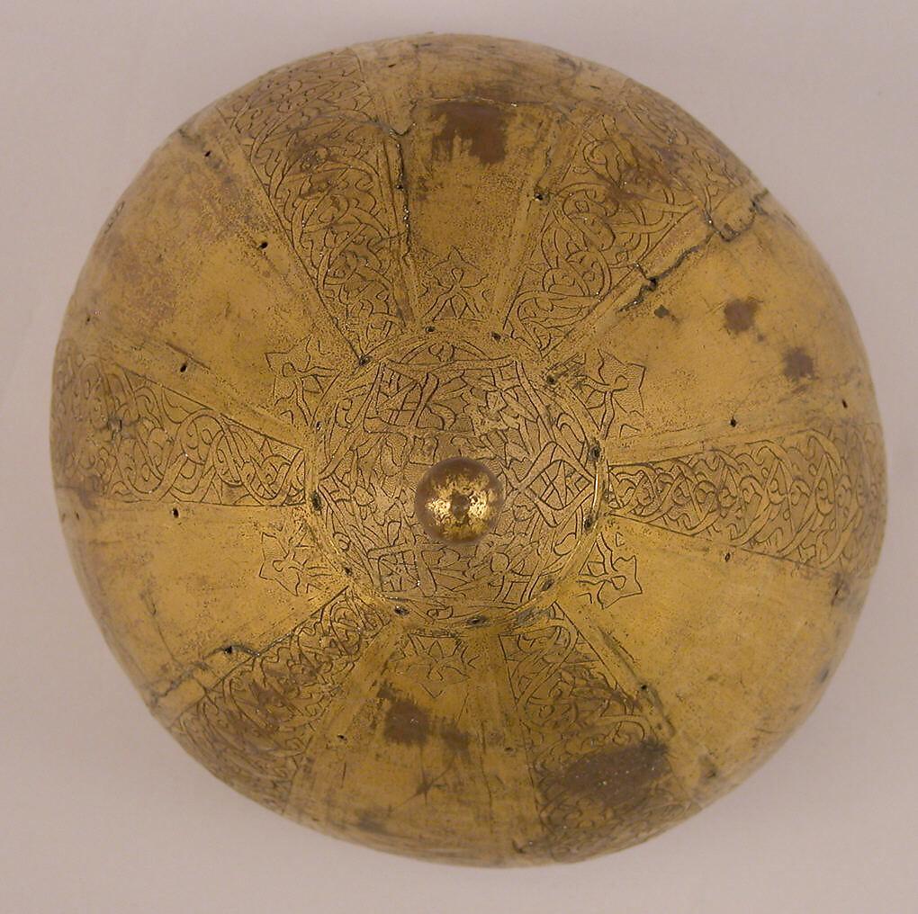 Helmet, Copper; embossed, engraved, stippled, and gilded