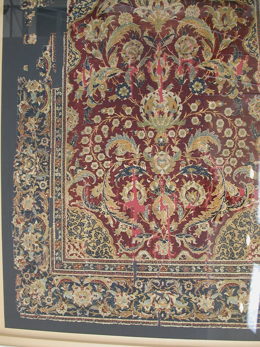 Prayer Rug, Silk, wool; asymmetrically knotted thread