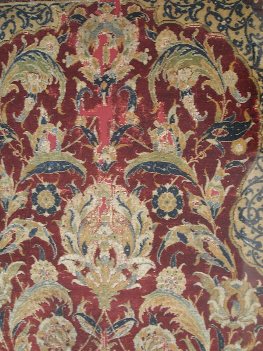 Prayer Rug, Silk, wool; asymmetrically knotted thread