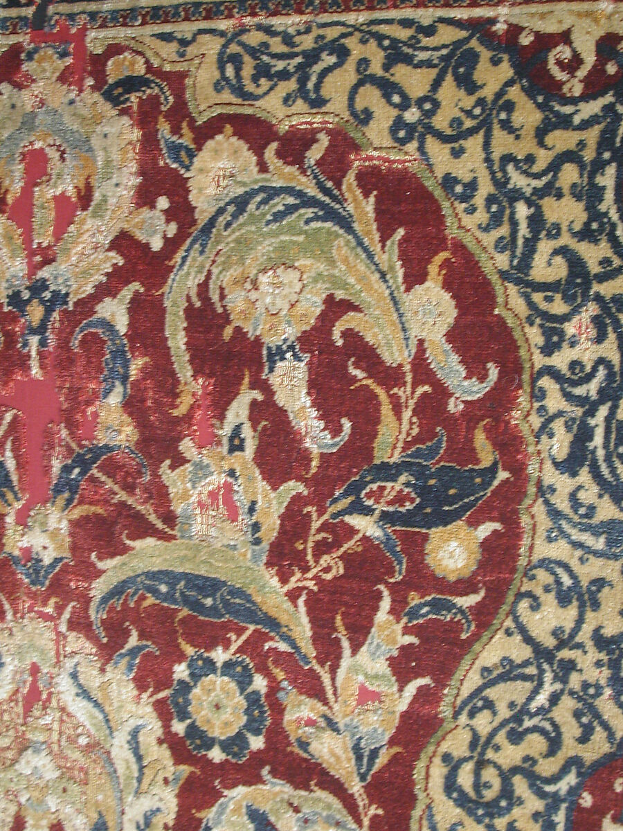Prayer Rug, Silk, wool; asymmetrically knotted thread