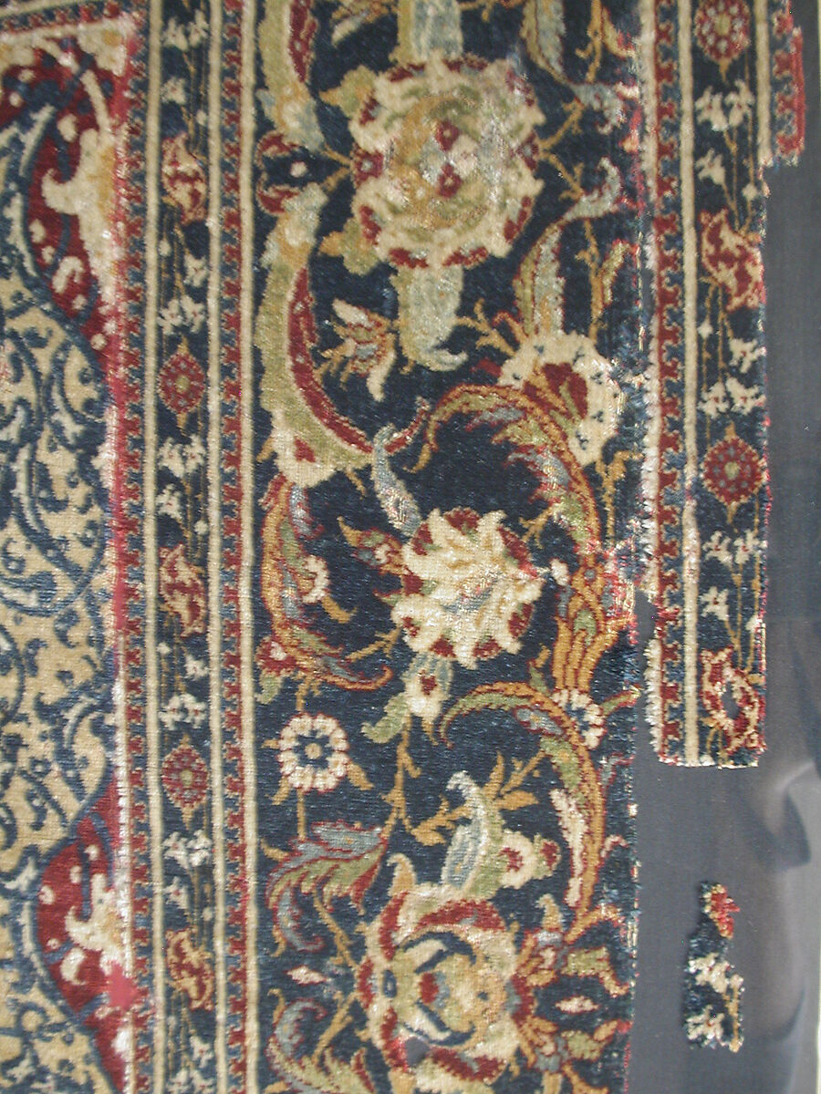 Prayer Rug, Silk, wool; asymmetrically knotted thread