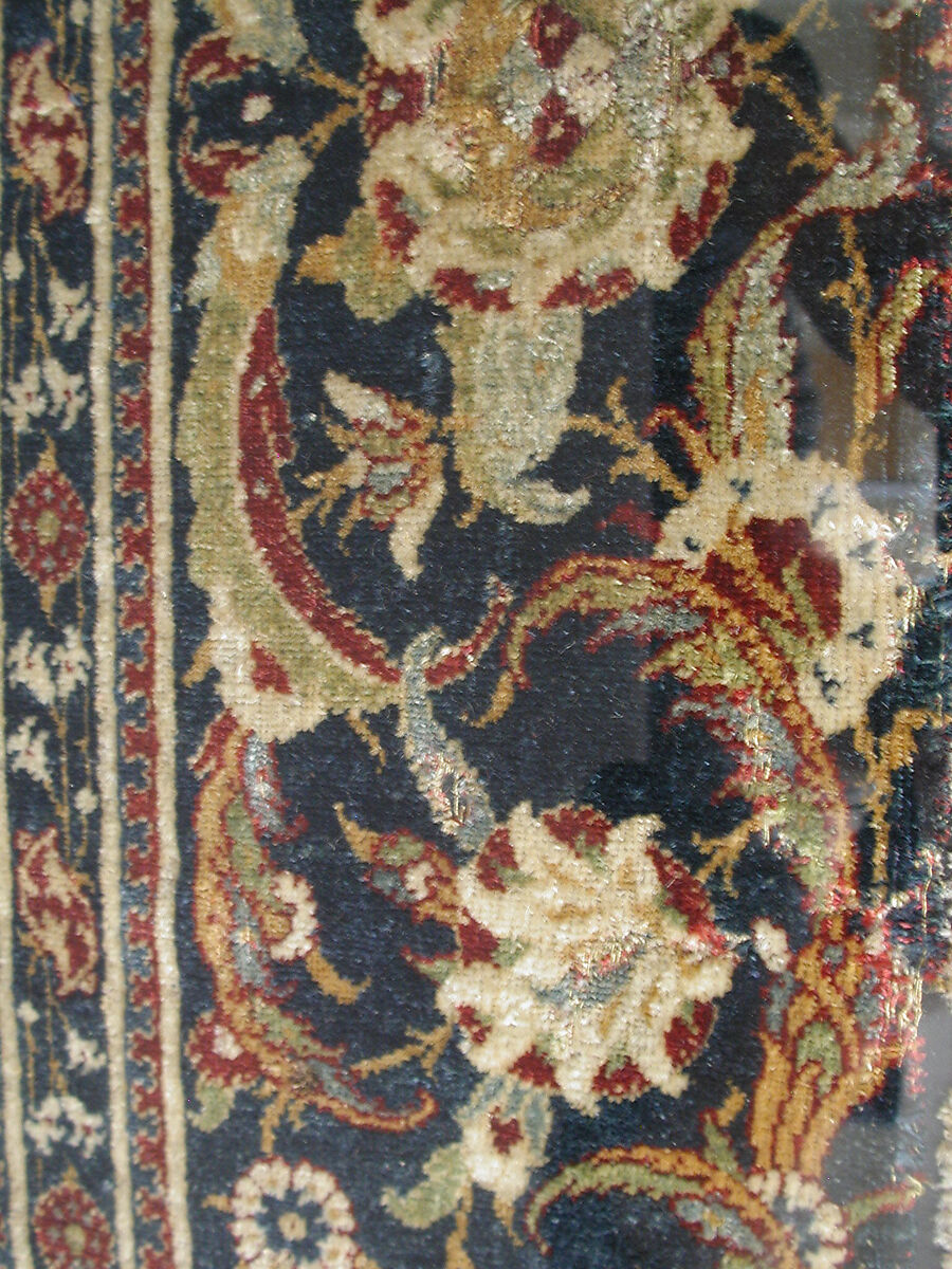 Prayer Rug, Silk, wool; asymmetrically knotted thread