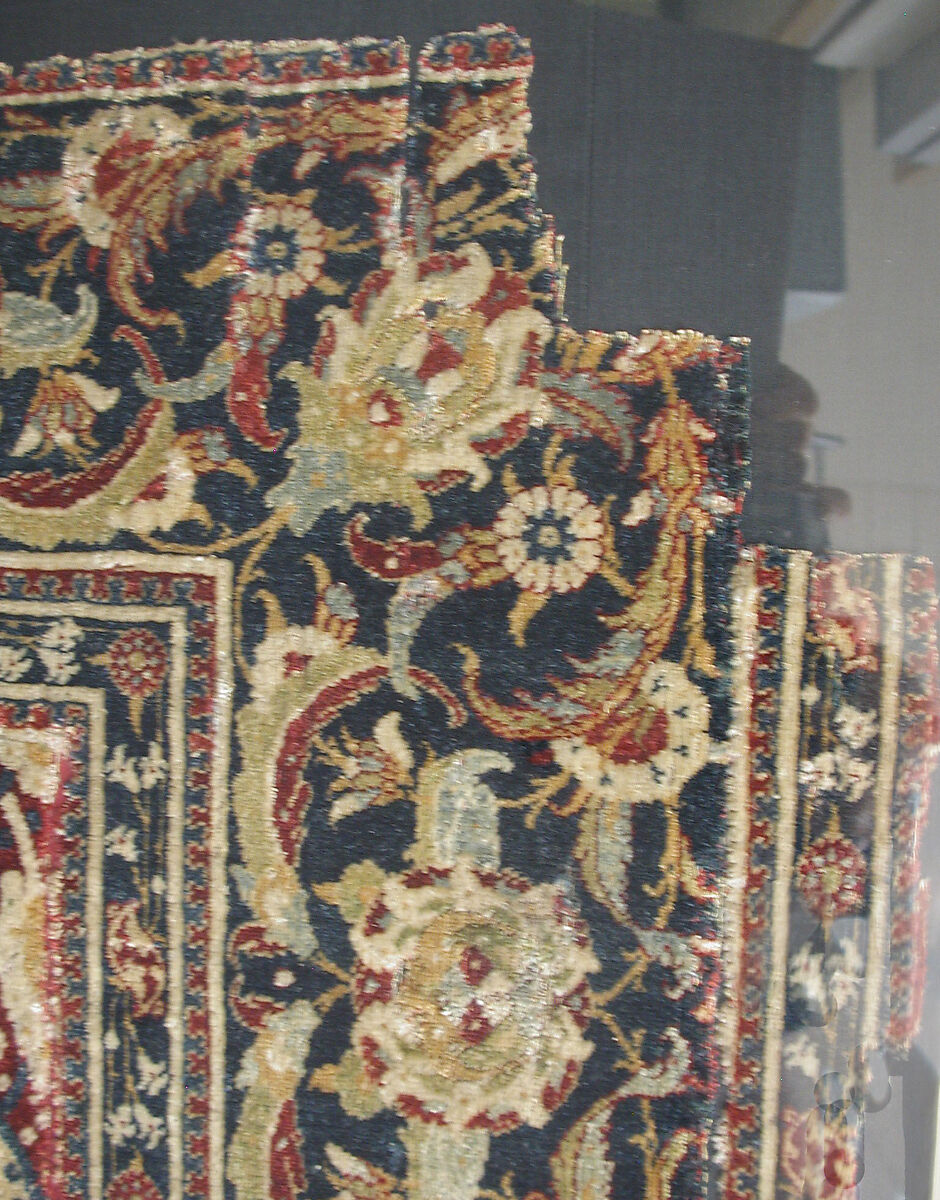 Prayer Rug, Silk, wool; asymmetrically knotted thread