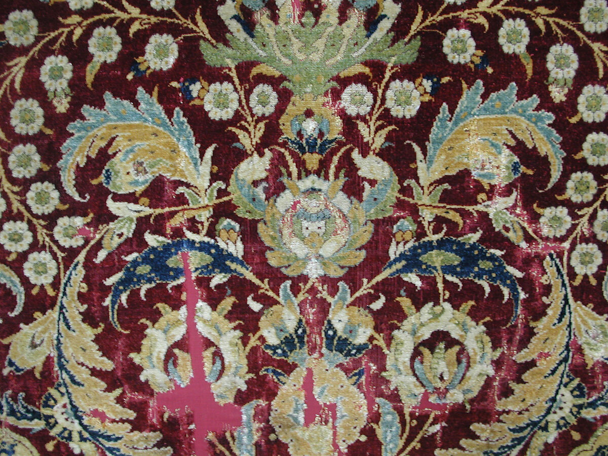Prayer Rug, Silk, wool; asymmetrically knotted thread