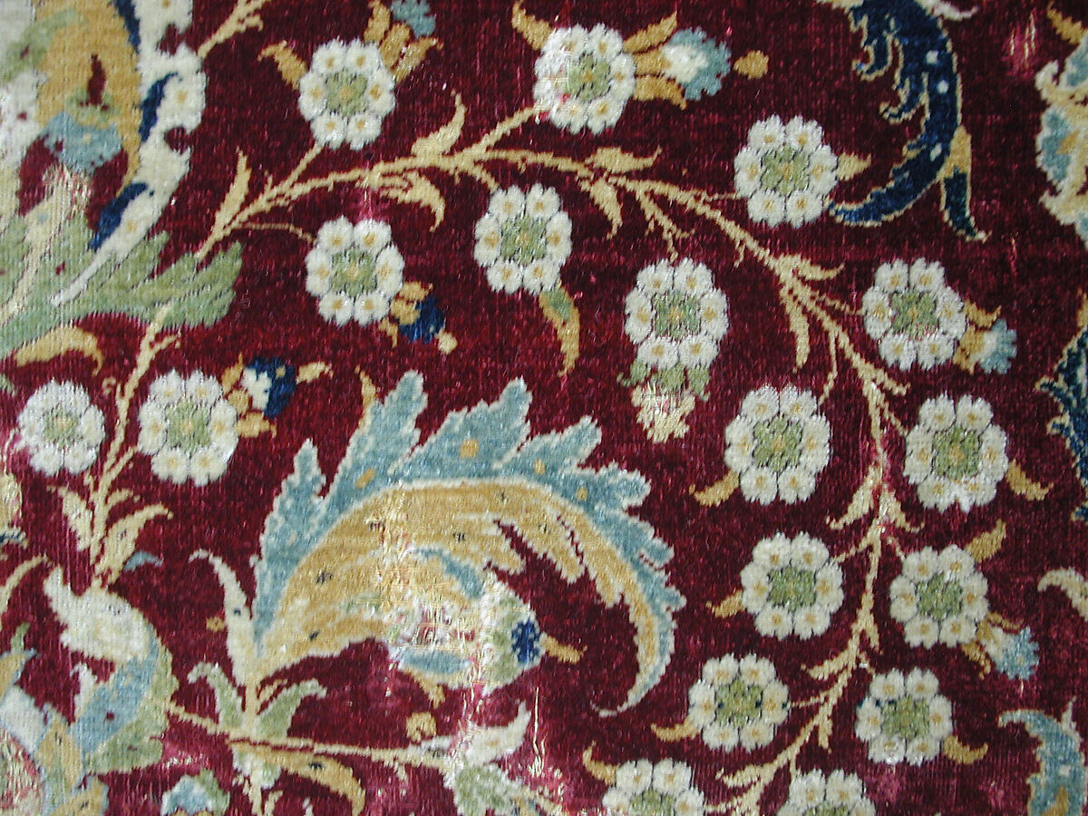 Prayer Rug, Silk, wool; asymmetrically knotted thread