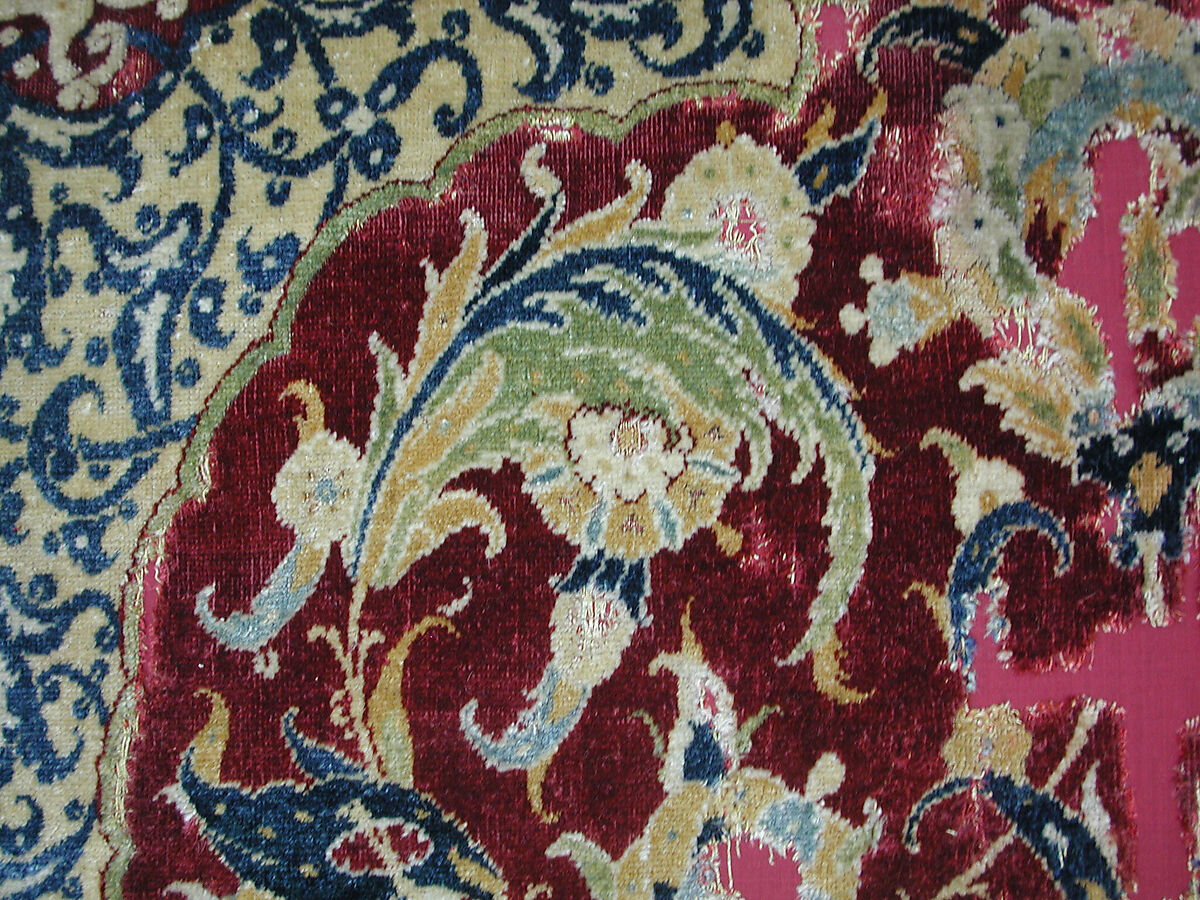 Prayer Rug, Silk, wool; asymmetrically knotted thread