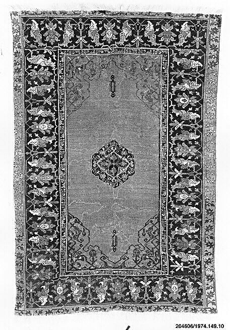 Carpet, Wool (warp, weft, and pile); symmetrically knotted pile