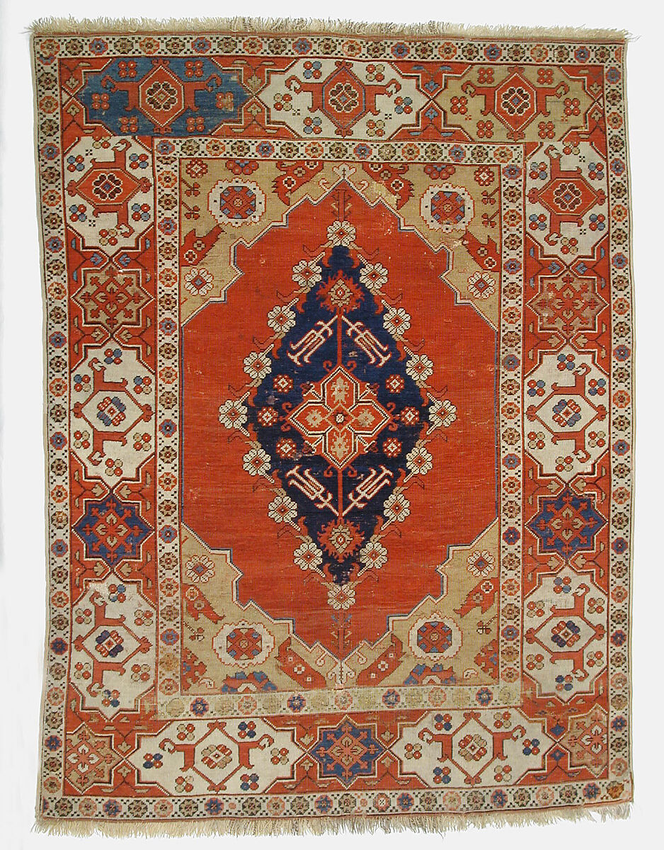 Carpet, Wool (warp, weft and pile); symmetrically knotted pile