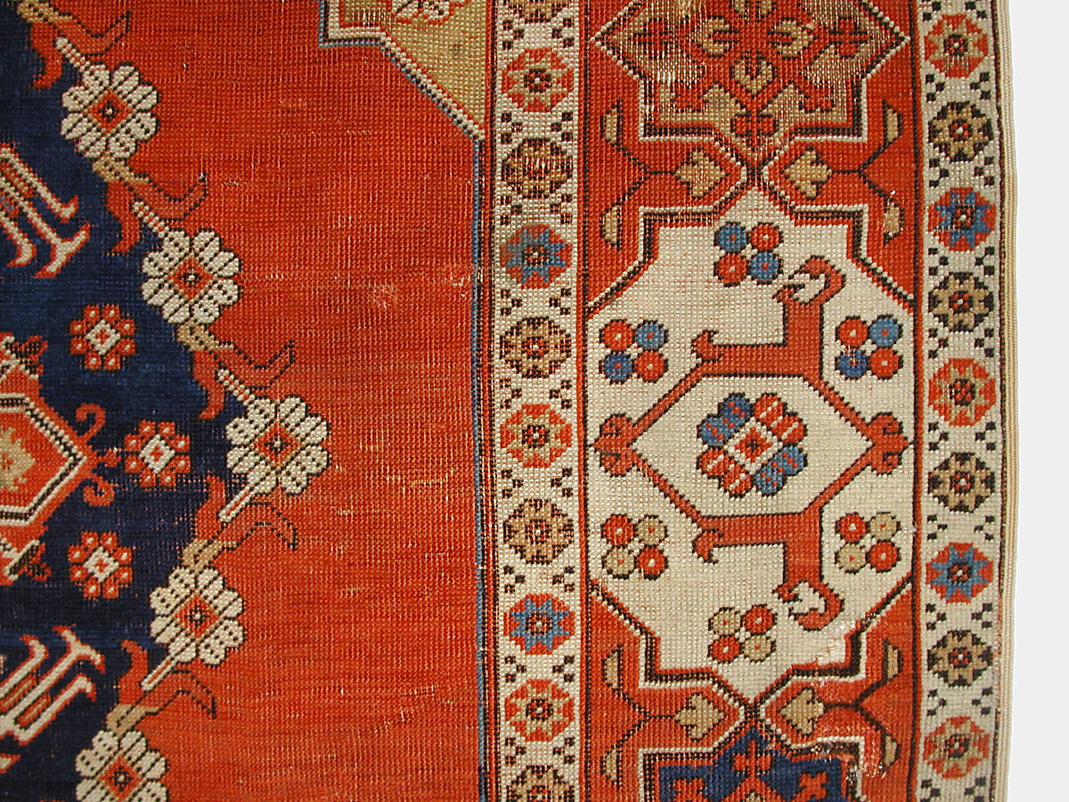 Carpet, Wool (warp, weft and pile); symmetrically knotted pile