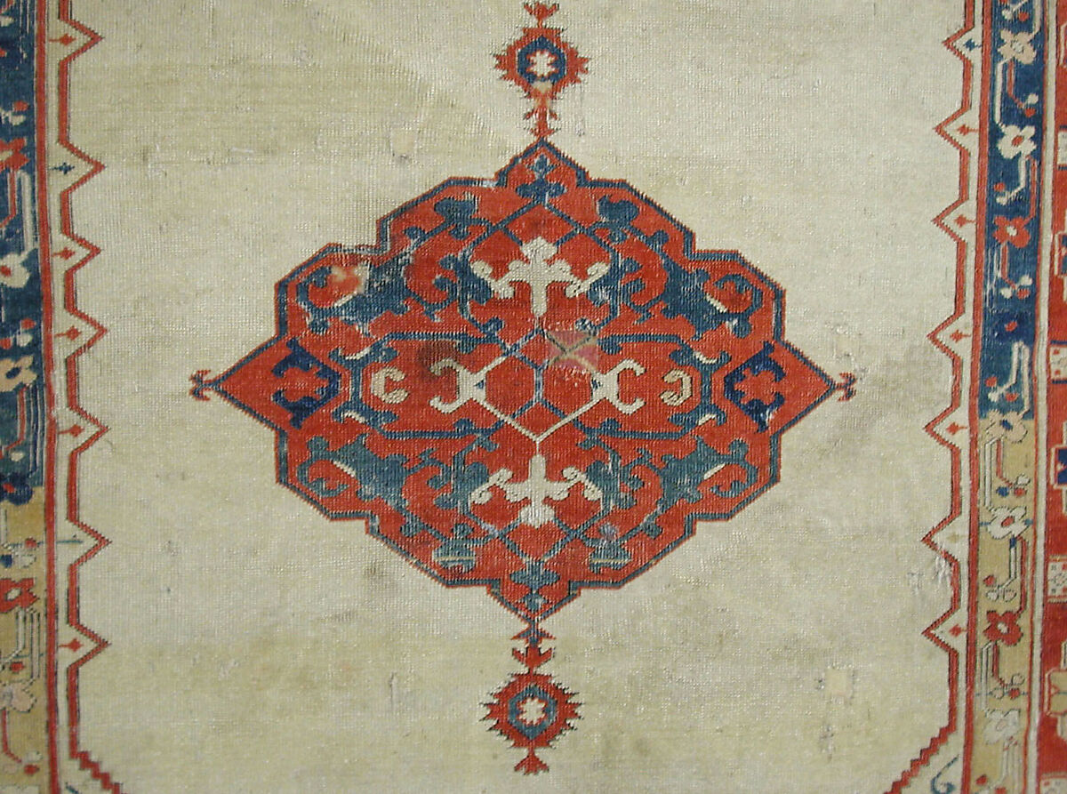 Carpet, Wool (warp, weft and pile); symmetrically knotted pile