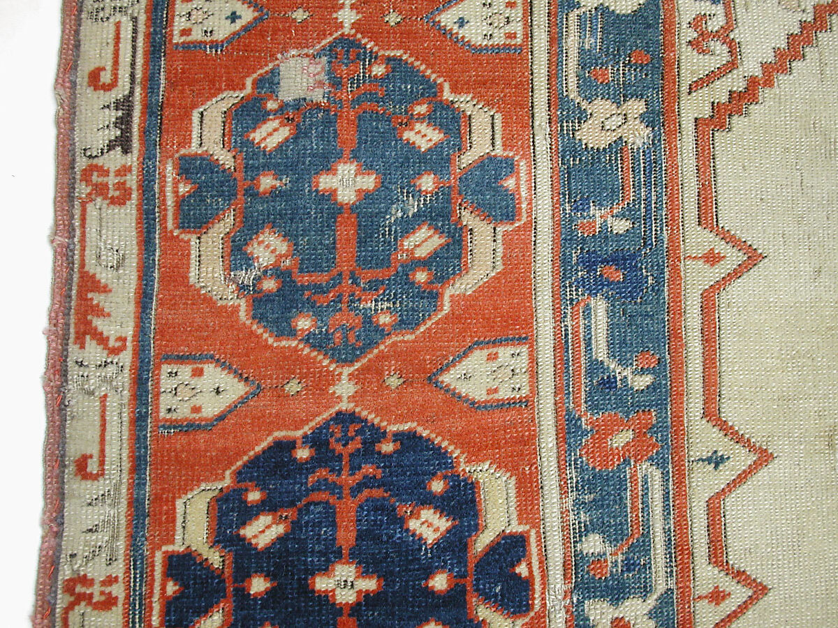 Carpet, Wool (warp, weft and pile); symmetrically knotted pile