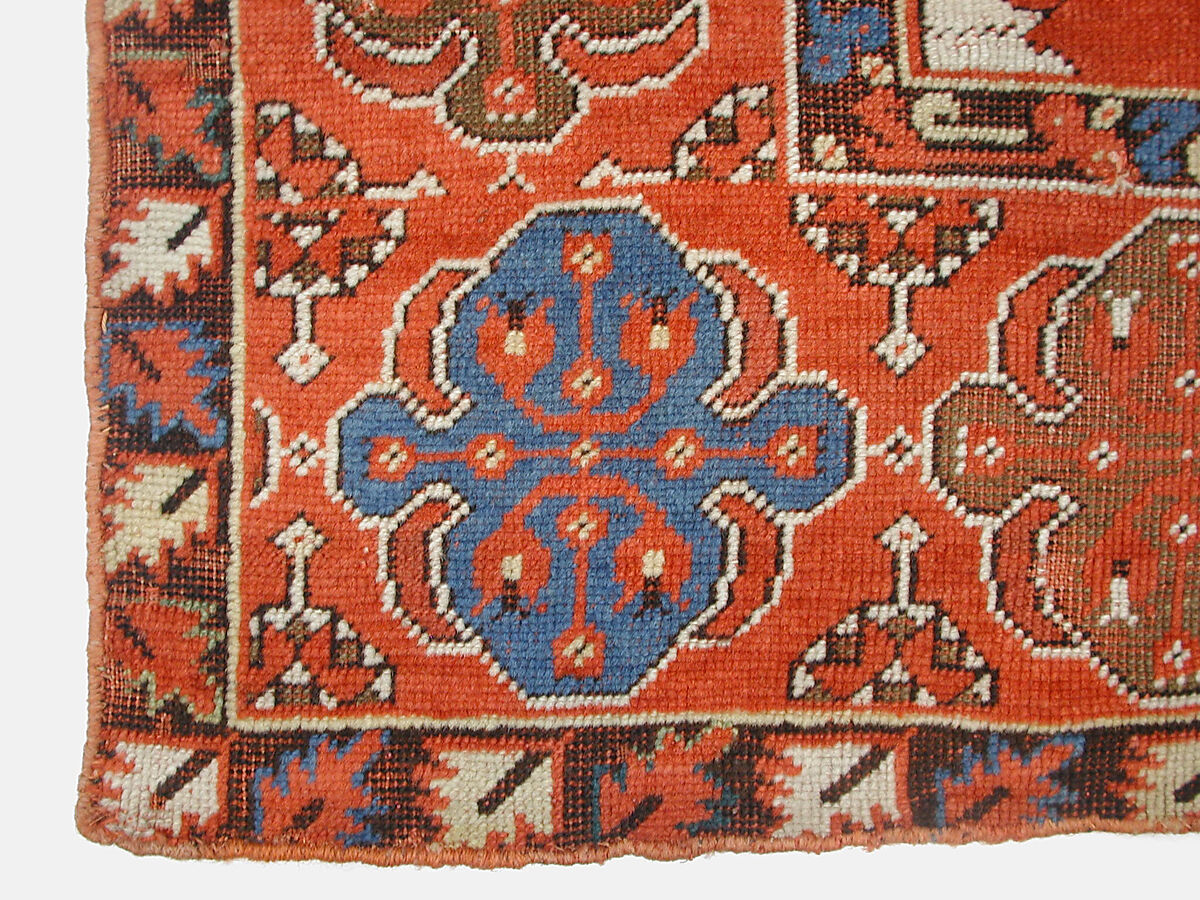 Prayer Rug with Triple Arch Design, Wool (warp, weft, and pile); symmetrically knotted pile