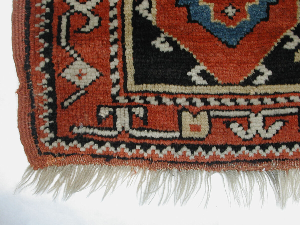 Carpet with Double-Ended Triple Niche, Wool (warp, weft, and pile); symmetrically knotted pile