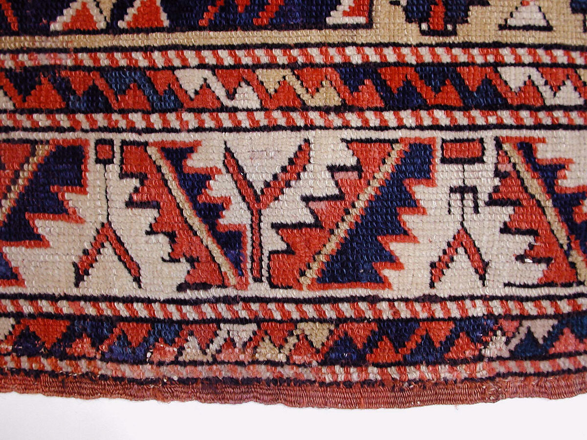 Holbein Ezine Carpet, Wool (warp, weft, and pile); symmetrically knotted pile