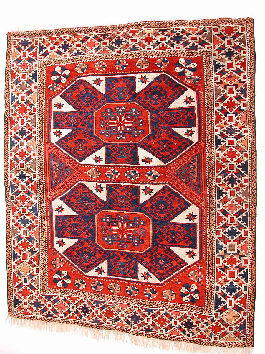 Carpet, Wool (warp, weft, and pile); symmetrically knotted pile