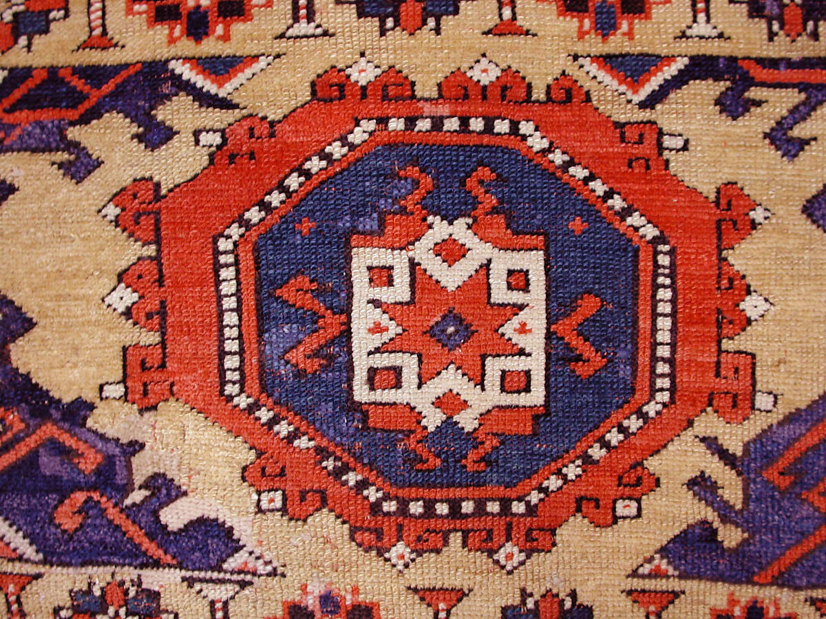 Carpet, Wool (warp, weft, and pile); symmetrically knotted pile